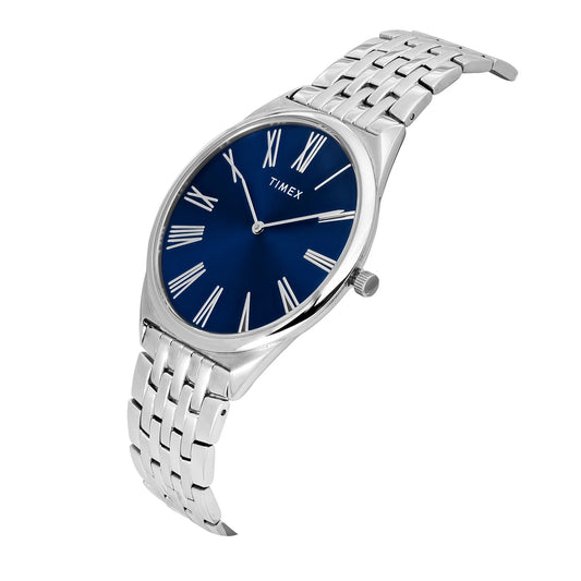 TIMEX Round Blue Dial Analog Men's Watch - TWEG27901
