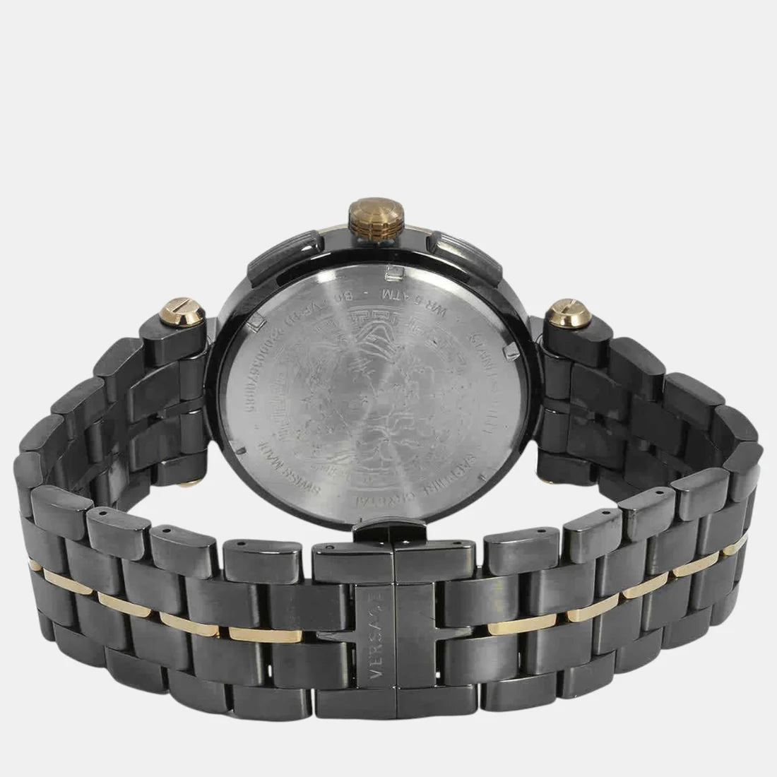 Versace Aion Men Quartz Black Dial Chronograph Stainless Steel Watch VE1D02023