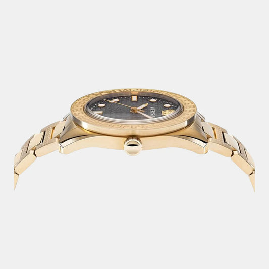 Versace Men's Black Analog Stainless Steel Watch VE2T00522