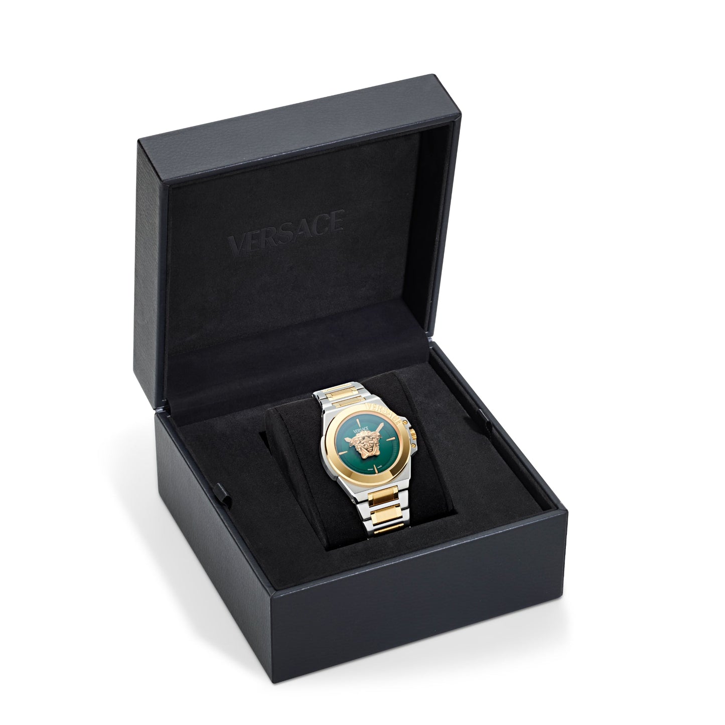 Versace Green Round Dial Quartz Analog Women Watch - VE7B00323
