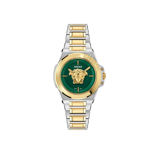 Versace Green Round Dial Quartz Analog Women Watch - VE7B00323
