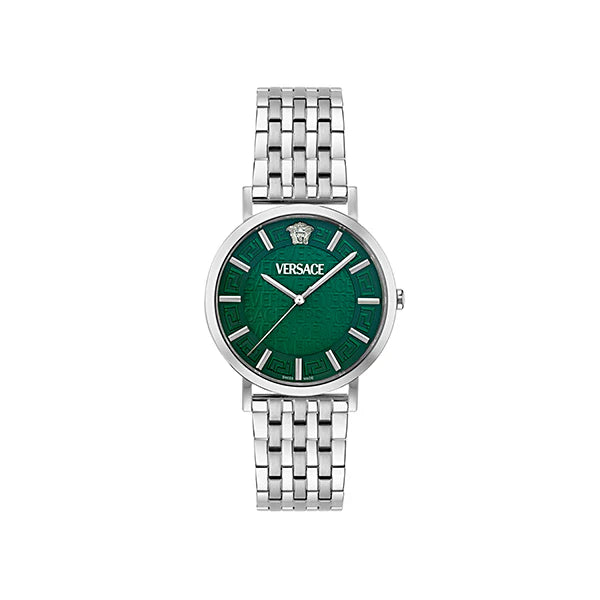 Versace Green Round Dial Quartz Analog Men Watch VE8Q00324