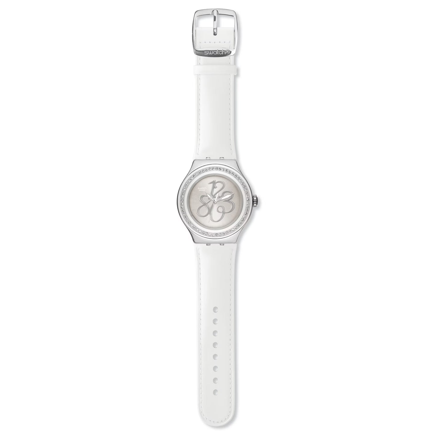 Swatch watch Irony White Leather Swiss Model YNS107