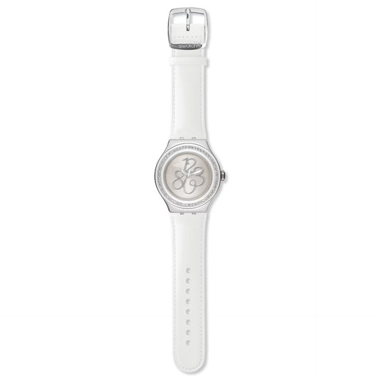 Swatch watch Irony White Leather Swiss Model YNS107