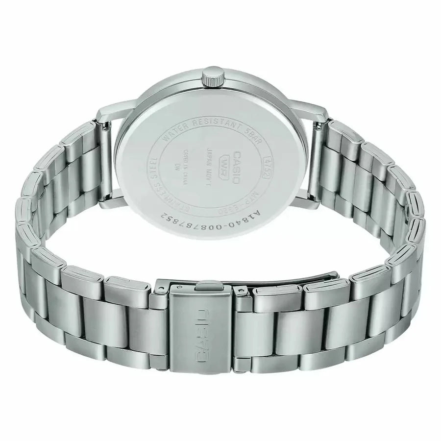 Casio Enticer Silver Analog Stainless Steel Band, MTP-E320D-9EVDF-A1840