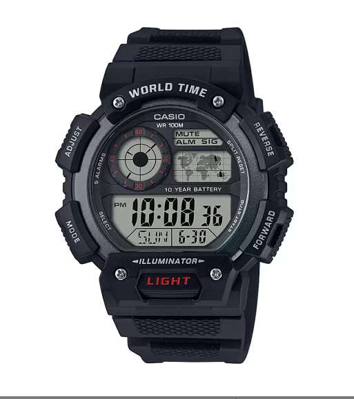 Casio Youth Digital Digital Black Dial Men's Watch - AE-1400WH-1AVDF (D152)