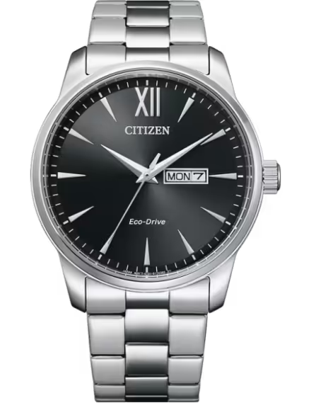 CITIZEN ECO-DRIVE GENTS WATCH BLACK DIAL - BM8550-81E