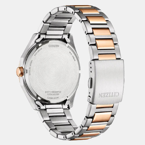 Citizen Eco-Drive Men Octagon Blue Dial Analog Stainless Steel Watch BM7606-84L