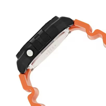 Casio Resin Youth Digital Grey Dial Men Watch-W-218H-4B2Vdf , Bandcolor-Orange