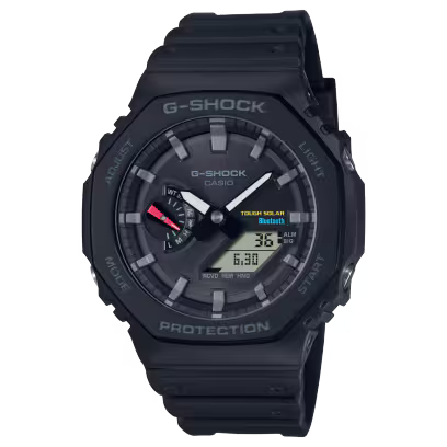 Casio G-Shock GA-B2100-1ADR Black Analog-Digital Dial Black Resin Strap Men's Watch Tough Solar Bluetooth G1241