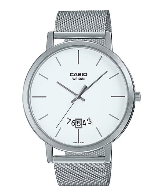 Casio Enticer Men Analog White Dial Men's Watch - MTP-B100M-7EVDF (A1873)
