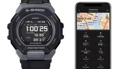 Casio G-Shock GBD-300-1DR Bluetooth Digital Black Dial Men G1586
