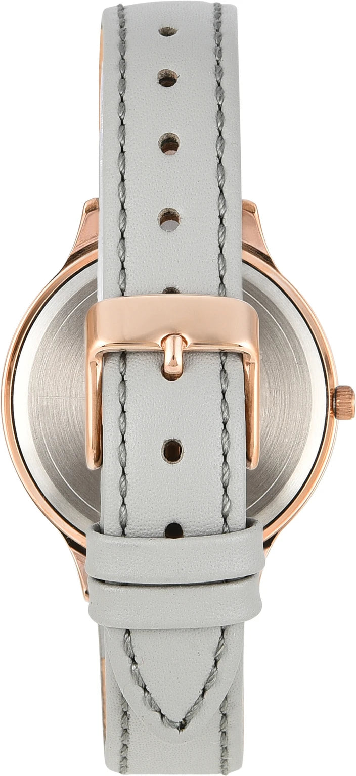 Timex Fashion Women Quartz Silver Dial Analog Leather Watch TWTL12104
