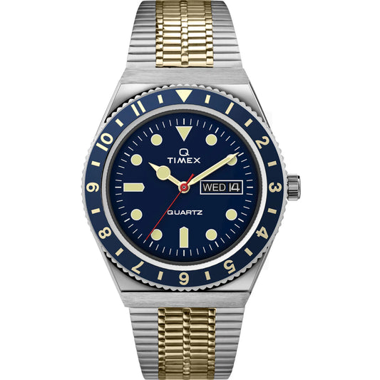 Q Timex Reissue 38mm Stainless Steel Bracelet Watch - TW2V18400U9