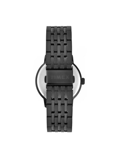 Timex Men Quartz Black Dial Analog Stainless Steel Watch TWEG25410