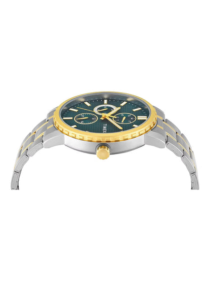Timex Trendline Men Quartz Blue Dial Multi-Function Stainless Steel Watch TWEG34701