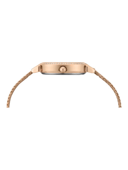 Timex Trendline Women Quartz Rose Gold Dial Analog Stainless Steel Watch TWEL22304