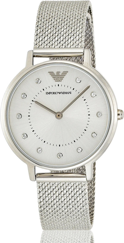Emporio Armani Analog Silver Dial Women's Watch-AR11128