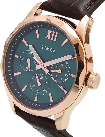 Timex Empera Men's Blue Dial Round Case Multifunction Function Watch -TW0TG7601