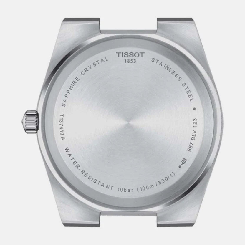Tissot PRX Men Quartz Blue Dial Analog Silicone Watch T1374101704100