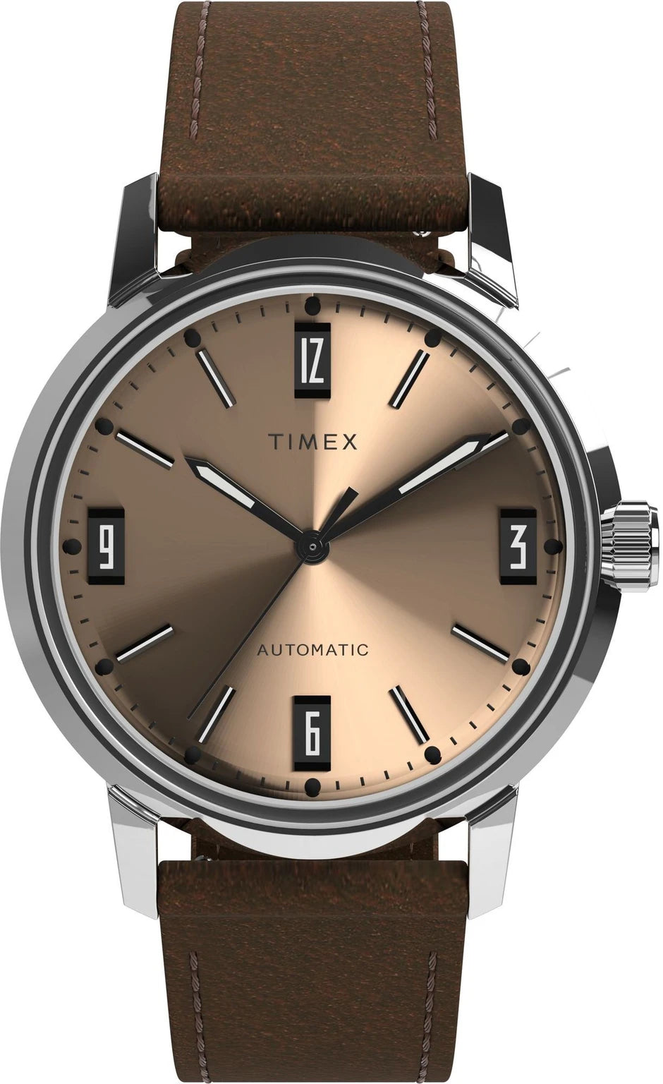 TIMEX Marlin Round 40mm Brown Dial Analog Watch  - For Men TW2W33800U9
