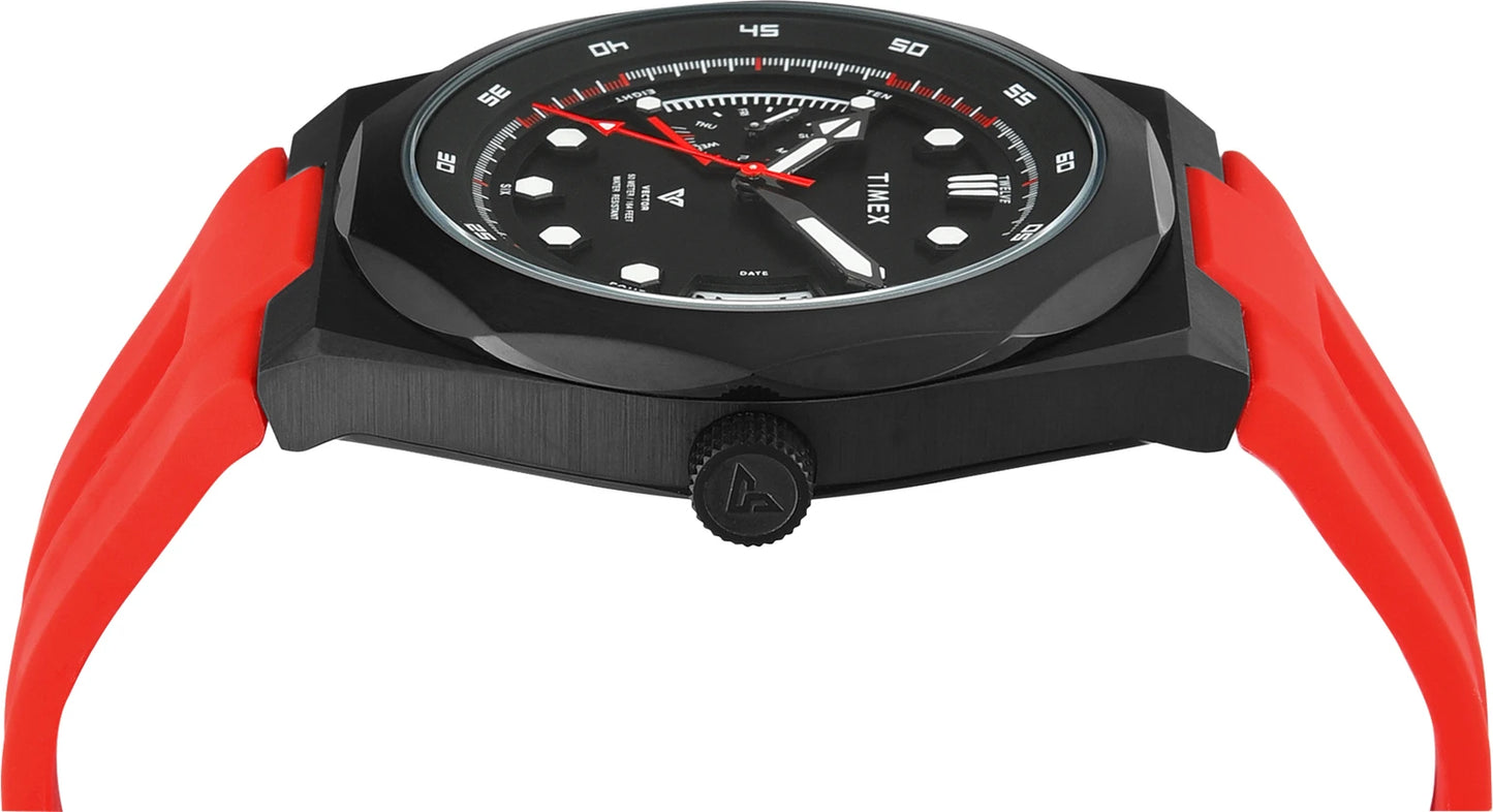 TIMEX Vector Round 43mm Black Dial Analog Watch  - For Men TWEG31001