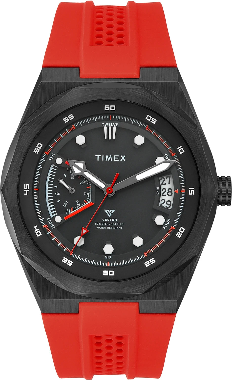 TIMEX Vector Round 43mm Black Dial Analog Watch  - For Men TWEG31001
