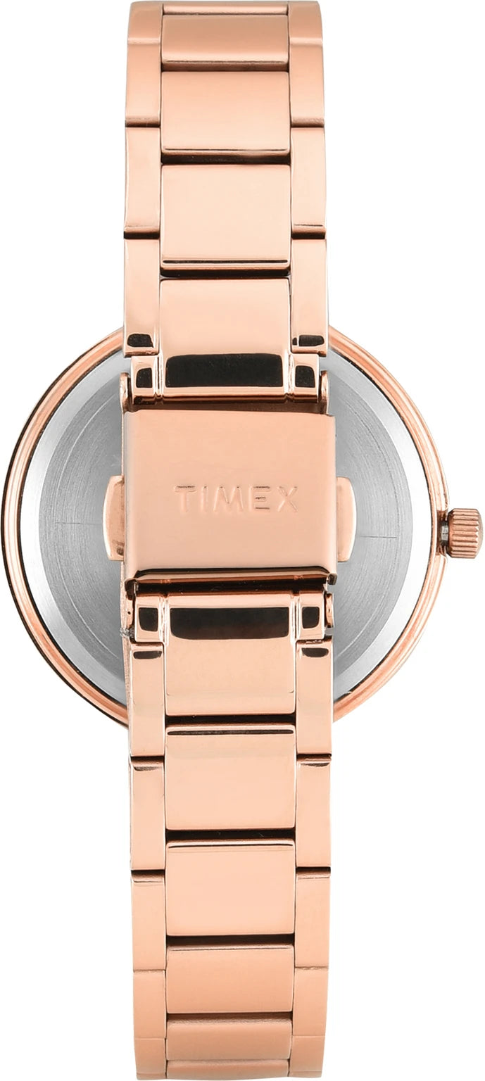 TIMEX Trendline Round 35mm Purple Dial Analog Watch  - For Women TWEL18726