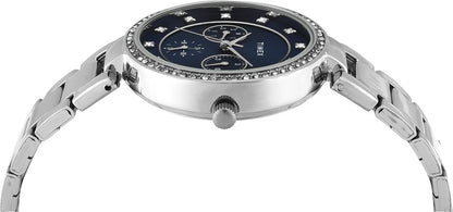 TIMEX Trendline Round 35mm Blue Dial Analog Watch  - For Women TWEL18729