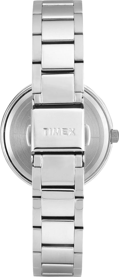 TIMEX Trendline Round 35mm Blue Dial Analog Watch  - For Women TWEL18729