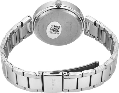 TIMEX Trendline Round 35mm Blue Dial Analog Watch  - For Women TWEL18729