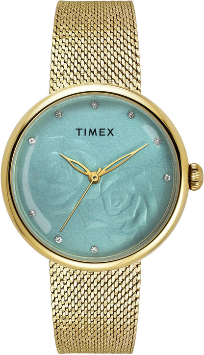 TIMEX Trendline Round 36mm Blue Dial Analog Watch  - For Women TWEL19301