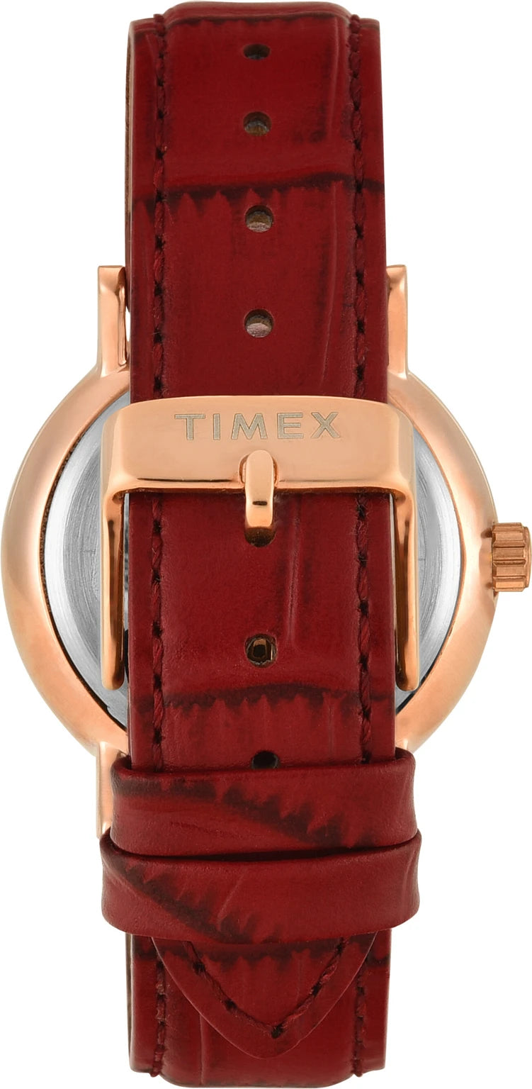 TIMEX Trendline Round 36mm Black Dial Analog Watch  - For Women TWEL20300