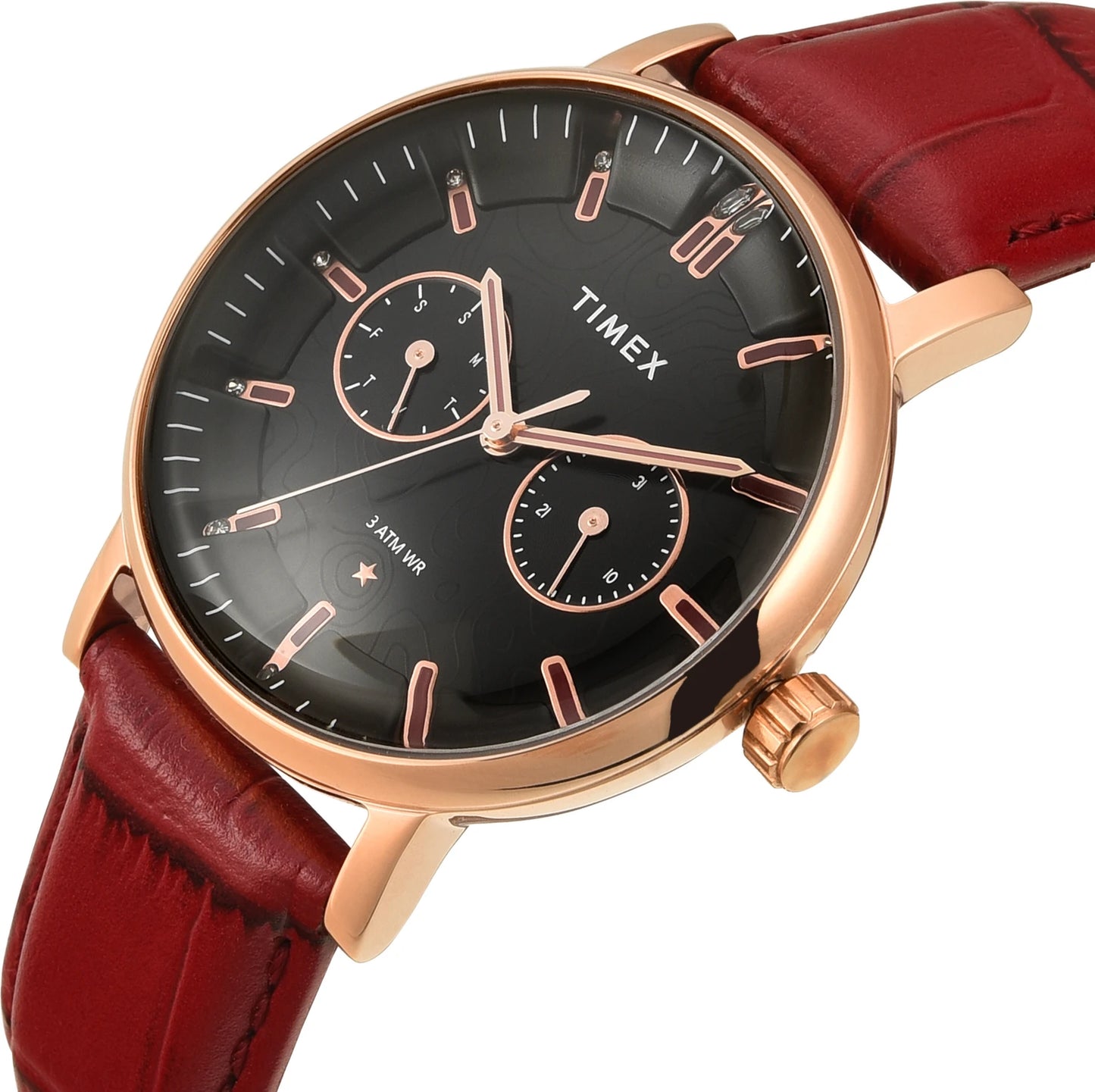 TIMEX Trendline Round 36mm Black Dial Analog Watch  - For Women TWEL20300