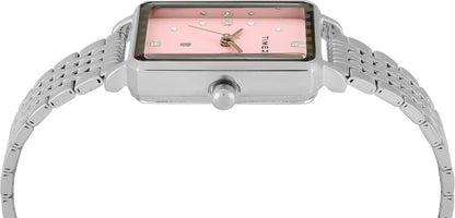 TIMEX Trendline Rectangle 23mm Pink Dial Analog Watch  - For Women TWEL20801