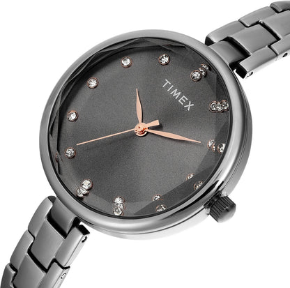 TIMEX Trendline Round 34mm Grey Dial Analog Watch TWEL21703