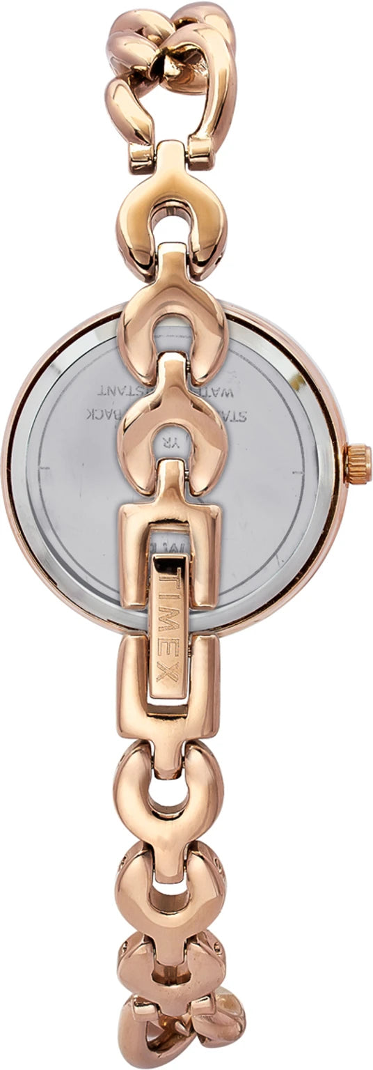 TIMEX Fria Round 30mm Rose Gold Dial Analog Watch  - For Women TWEL23803