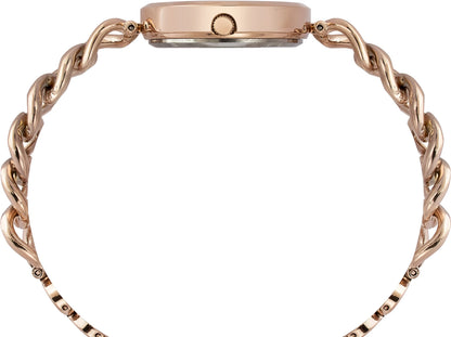 TIMEX Fria Round 30mm Rose Gold Dial Analog Watch  - For Women TWEL23803