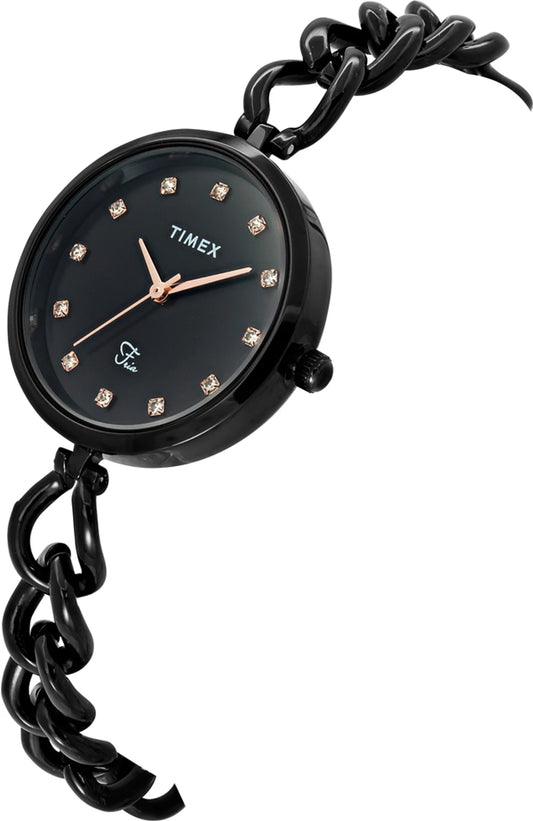 TIMEX Fria Round 30mm Black Dial Analog Watch  - For Women TWEL23804