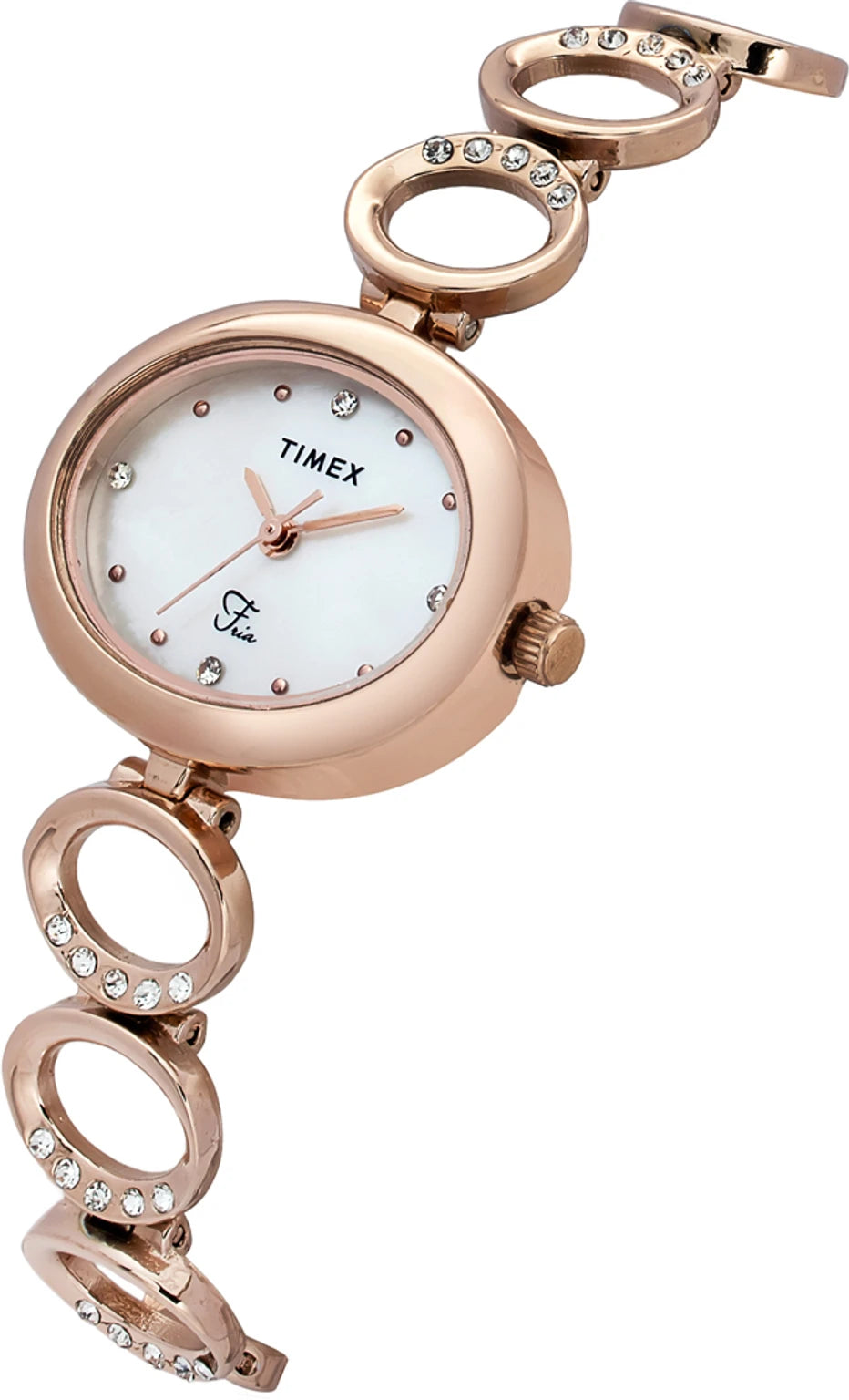 TIMEX Fria Oval 29mm White Dial Analog Watch  - For Women TWEL24002