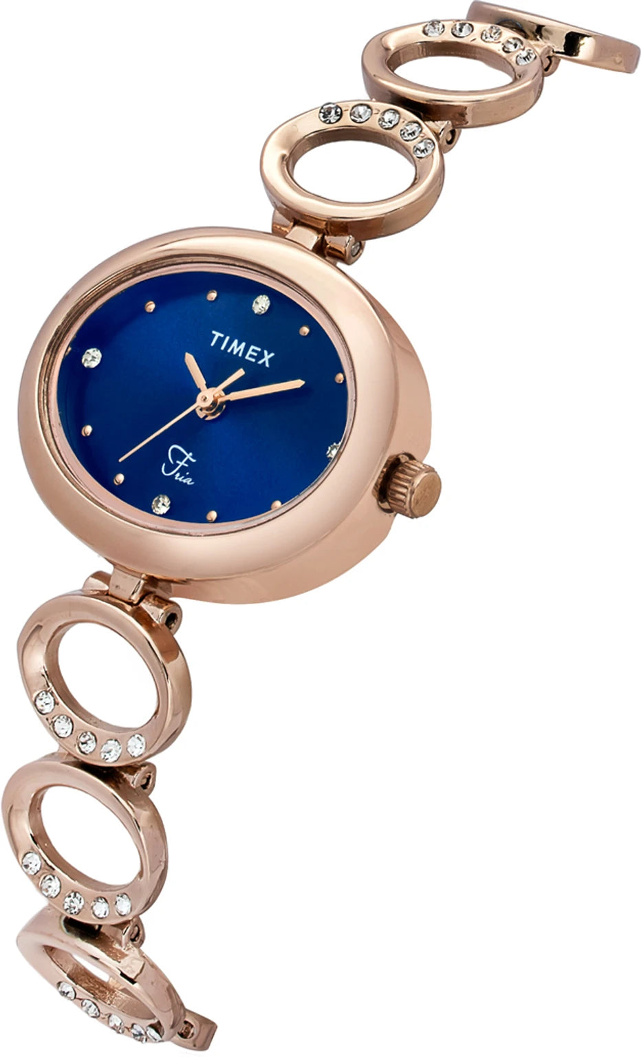 TIMEX Fria Blue Oval Dial Analog Women's Watch - TWEL24003