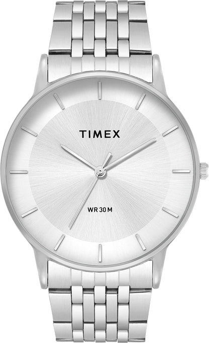 TIMEX Trendline Round 42mm Silver Dial Analog Watch  - For Men TWTG12000