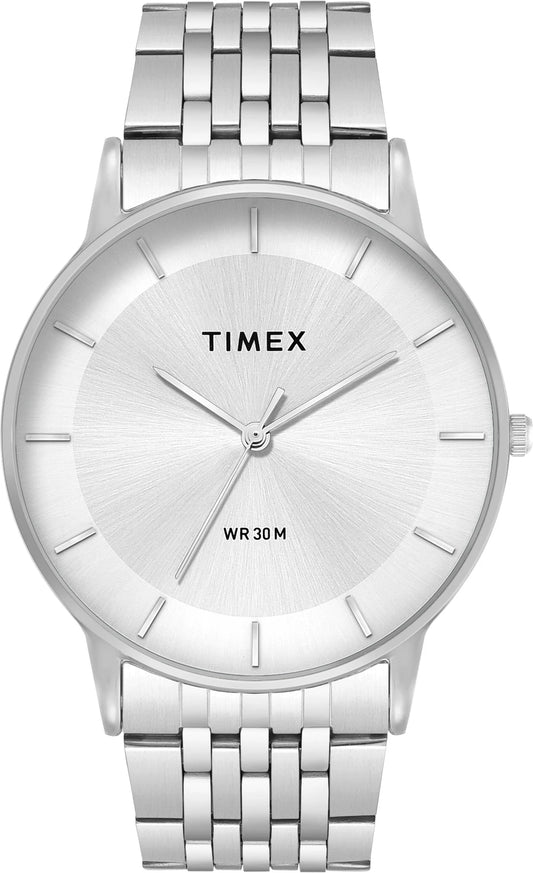 TIMEX Trendline Round 42mm Silver Dial Analog Watch  - For Men TWTG12000