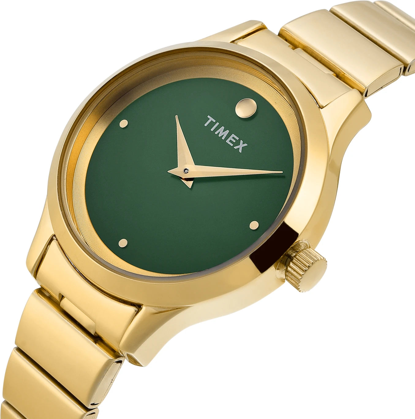 TIMEX Trendline Round 32mm Green Dial Analog Watch TWTL13702