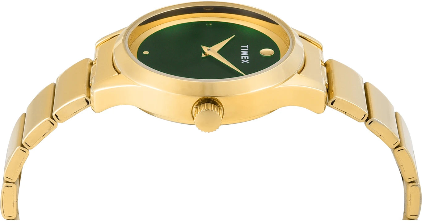 TIMEX Trendline Round 32mm Green Dial Analog Watch TWTL13702