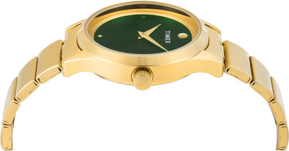 TIMEX Trendline Round 32mm Green Dial Analog Watch TWTL13702