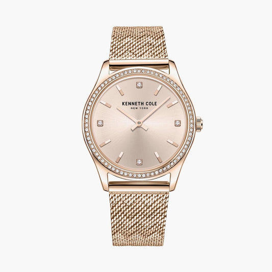 KENNETH COLE Women Embellished Analog Watch with Mesh Strap - NEKCWLG2222802LD