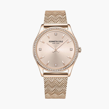 KENNETH COLE Women Embellished Analog Watch with Mesh Strap - NEKCWLG2222802LD