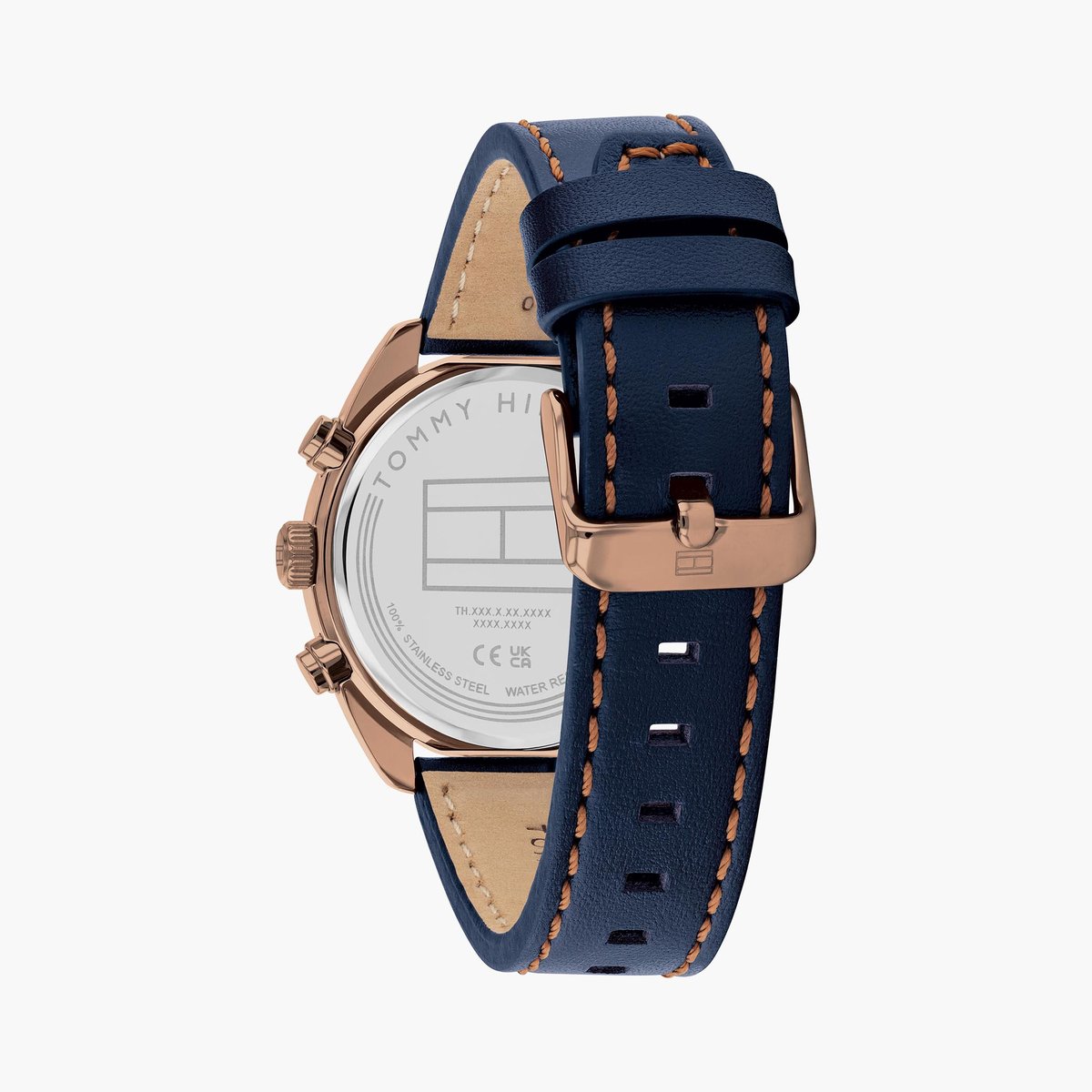 TOMMY HILFIGER Hudson Leather Strap Chronograph Watch - TH1710721W