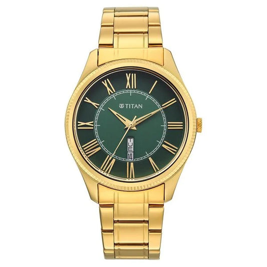 Titan Regalia Allure Classic Day-Date Men's Dress Watch 10047ym01 Men's Watch